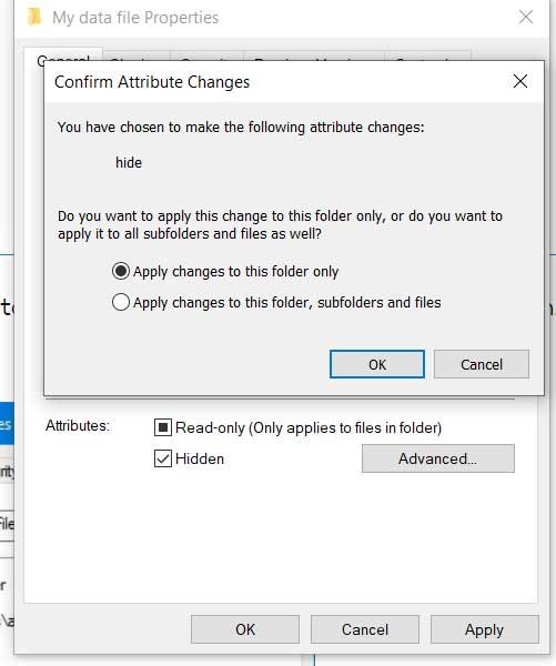 Hide Files, Folders, and Drives in Windows 10