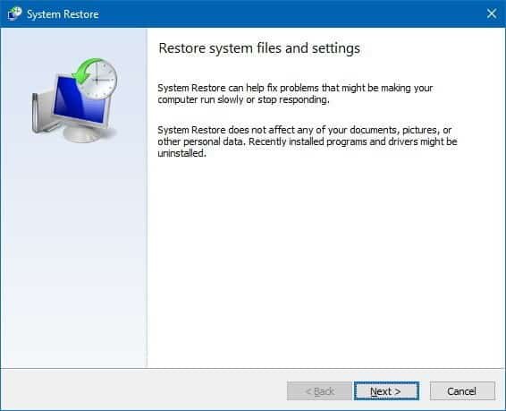 System Restore