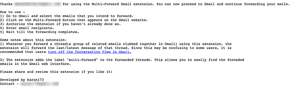 how to forward multiple emails in gmail