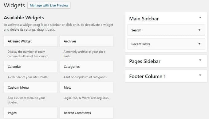 Common WordPress Terms