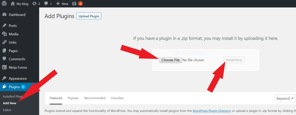 Install WordPress Plugin