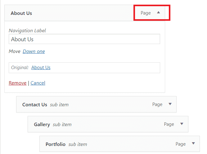 How to create menu in wordpress