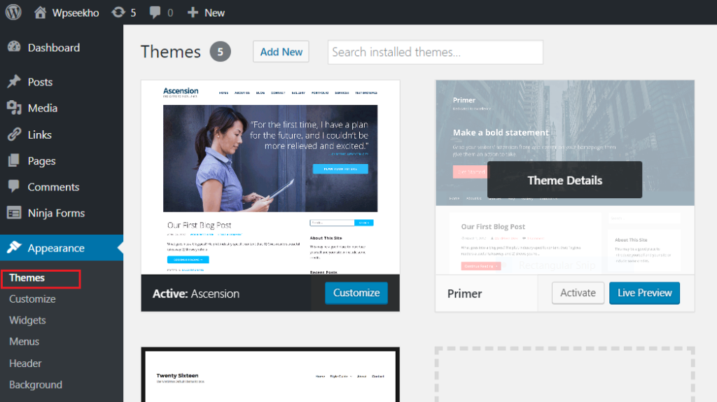 How to customize wordpress theme