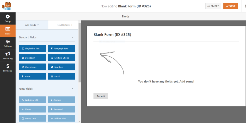 Create contact form