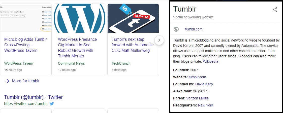 Google’s Knowledge Panel