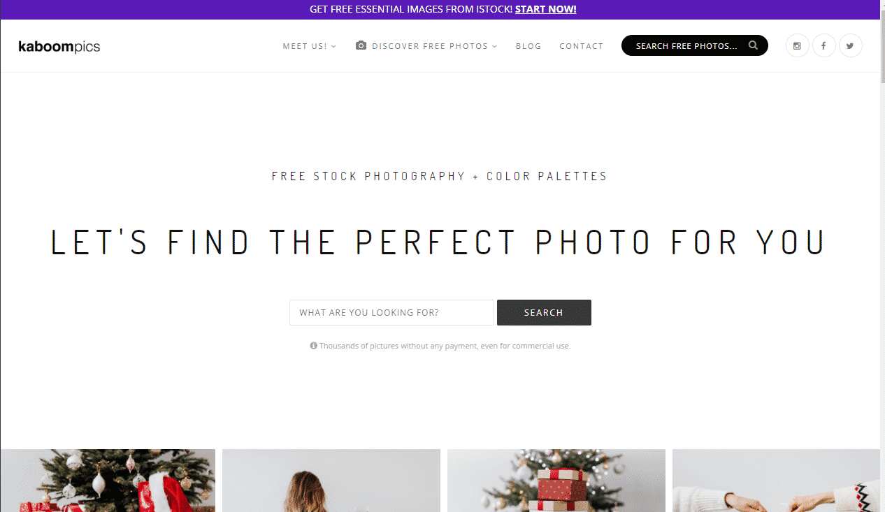 Websites for free Stock Images