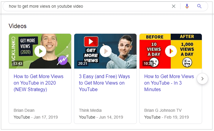 Video Results