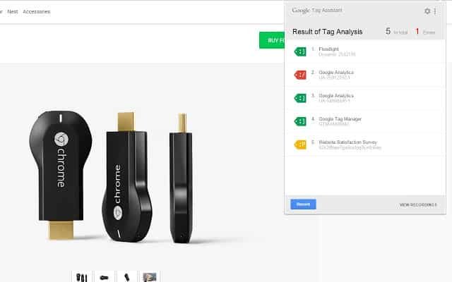 essential SEO browser extensions: Tag Assistant