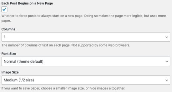 page layout