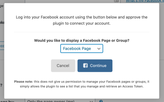 Continue’ button