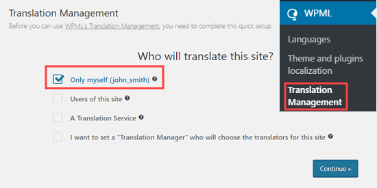 who can translate option
