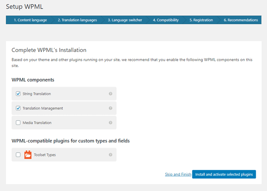 wpml setup recommendations