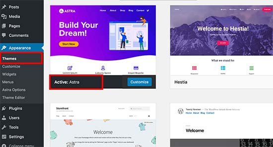 active theme