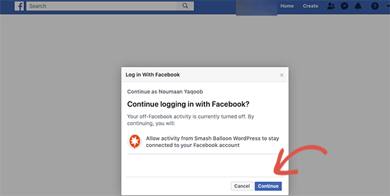 connect fb login